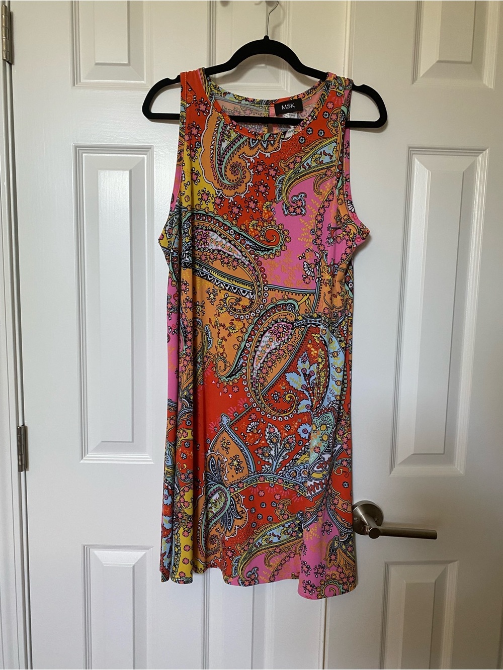 Vibrant Summer Dress- great for travel - Size Large